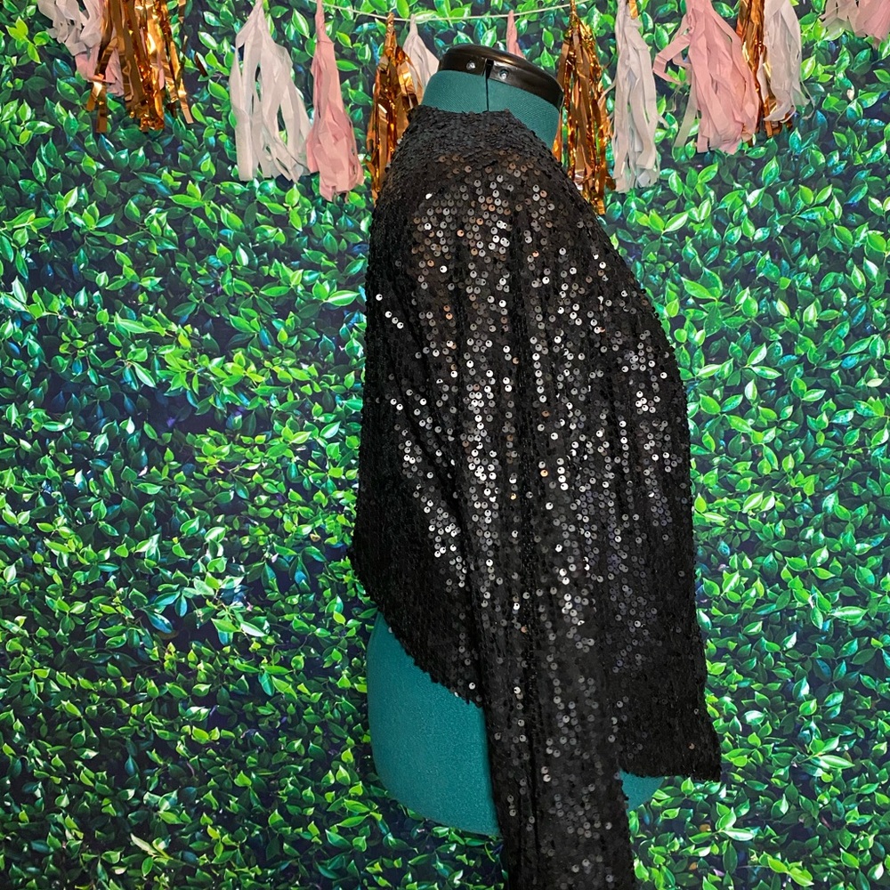 Black Sequin Jacket - Picture 2 of 4